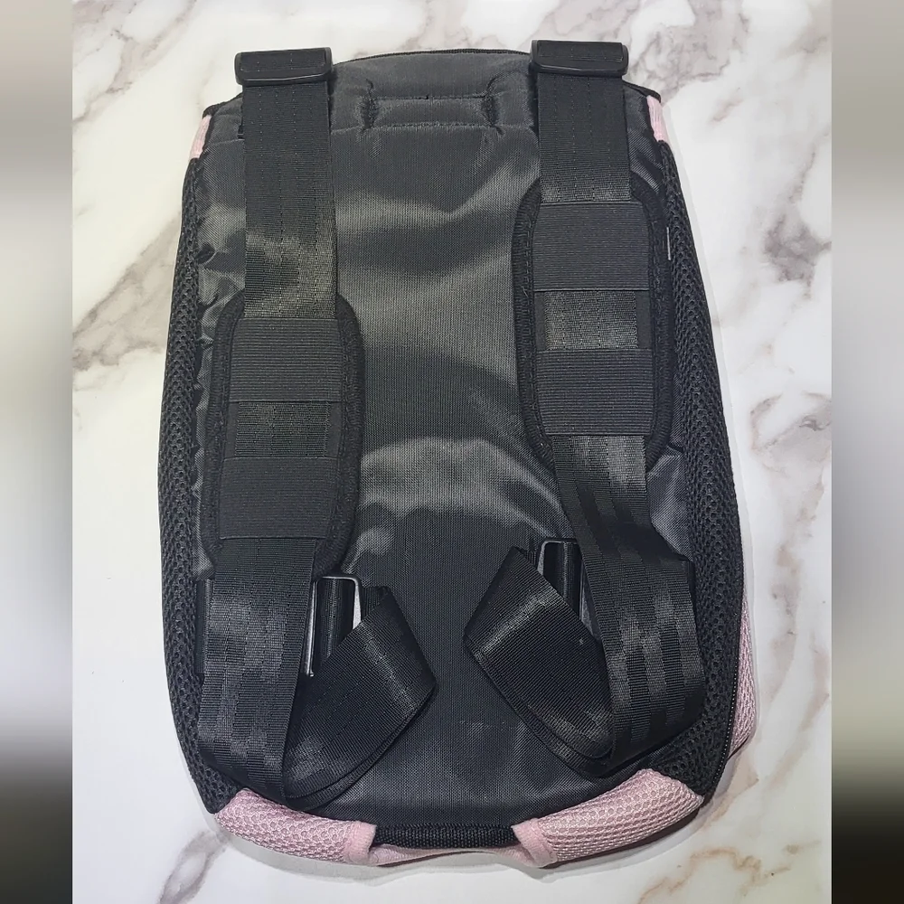 Pawaboo NWT Pink/Black Pet Dog Adjustable Carrier Backpack Size Large | 12-16lbs